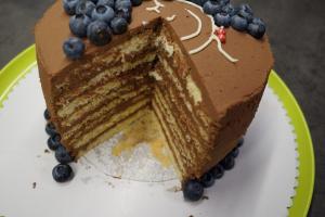 Schokoladen-Schicht-Torte