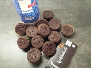 Schoko Muffins ohne Mehl & Zucker