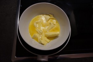 1) Butter schmelzen