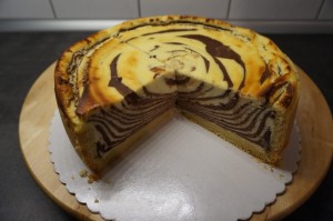 Zebra-Käsekuchen